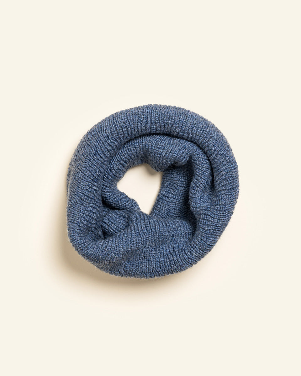 Hvid tube sjaal Gigi - Denim