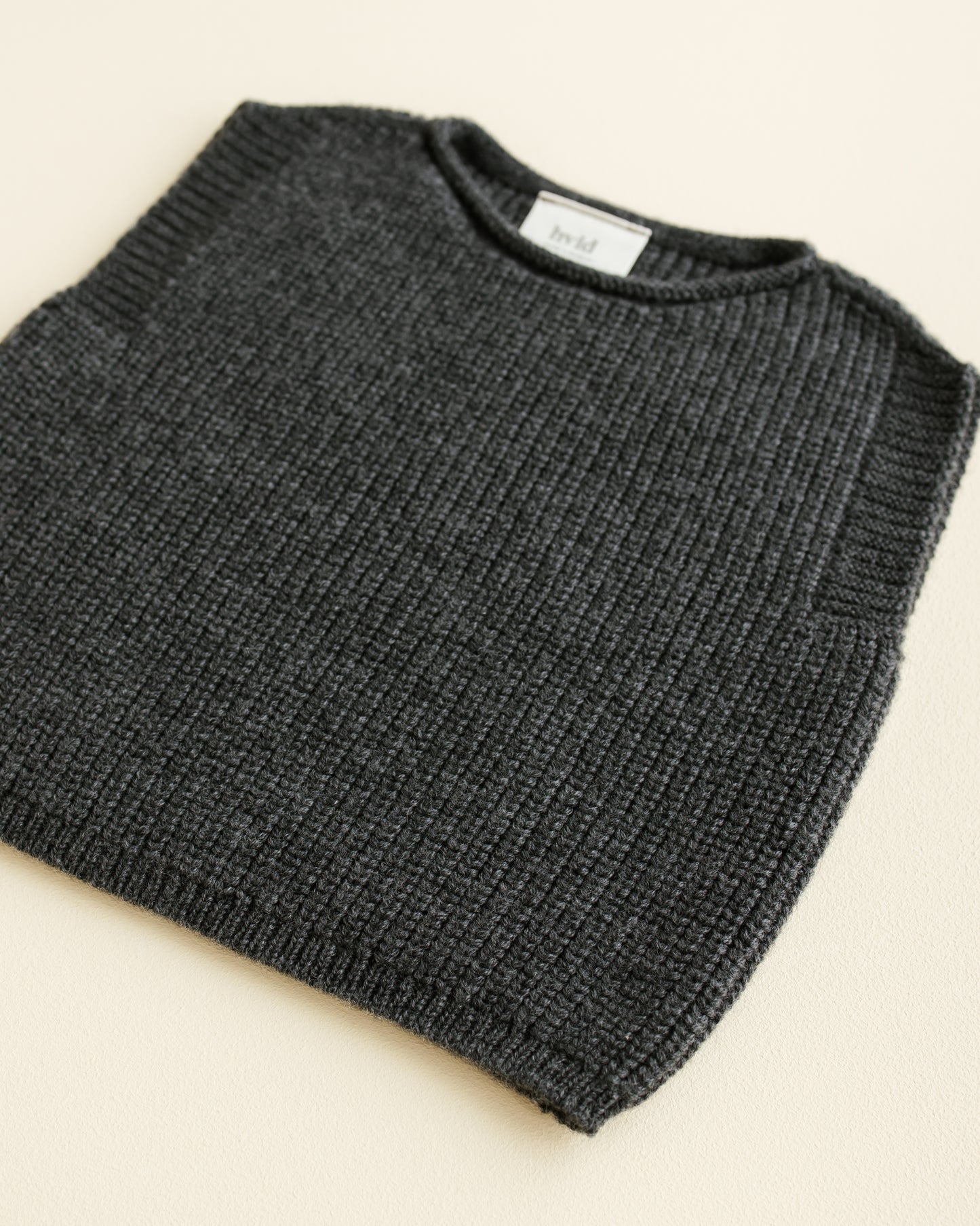 Hvid vest Harvey baby - Charcoal