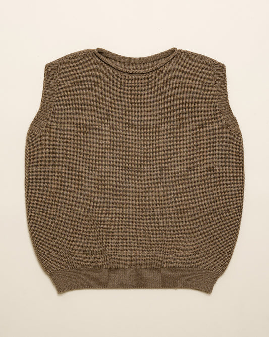 Hvid vest Harvey kids - Mocha