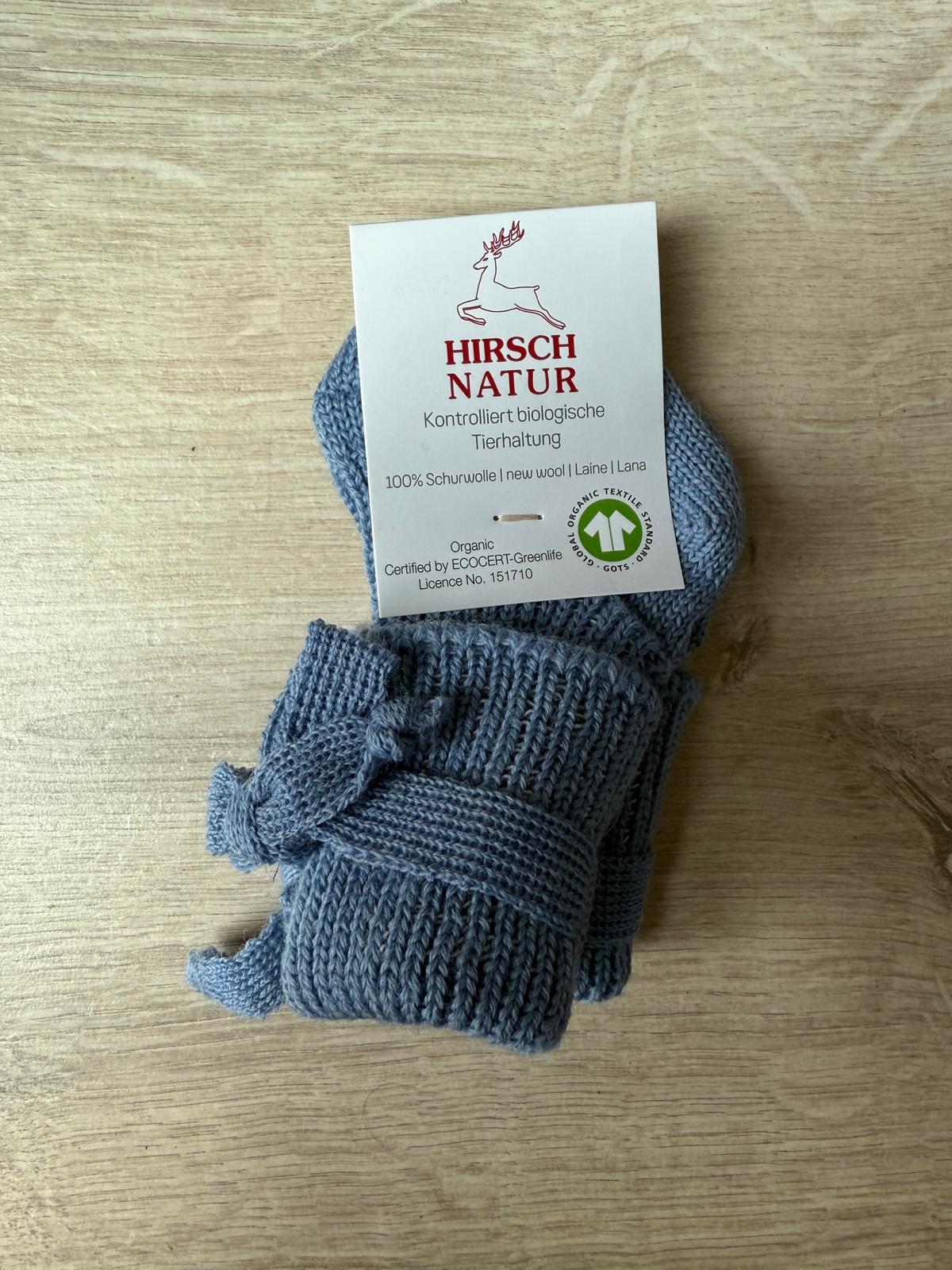 Hirsch Natur striksokjes - Lichtblauw