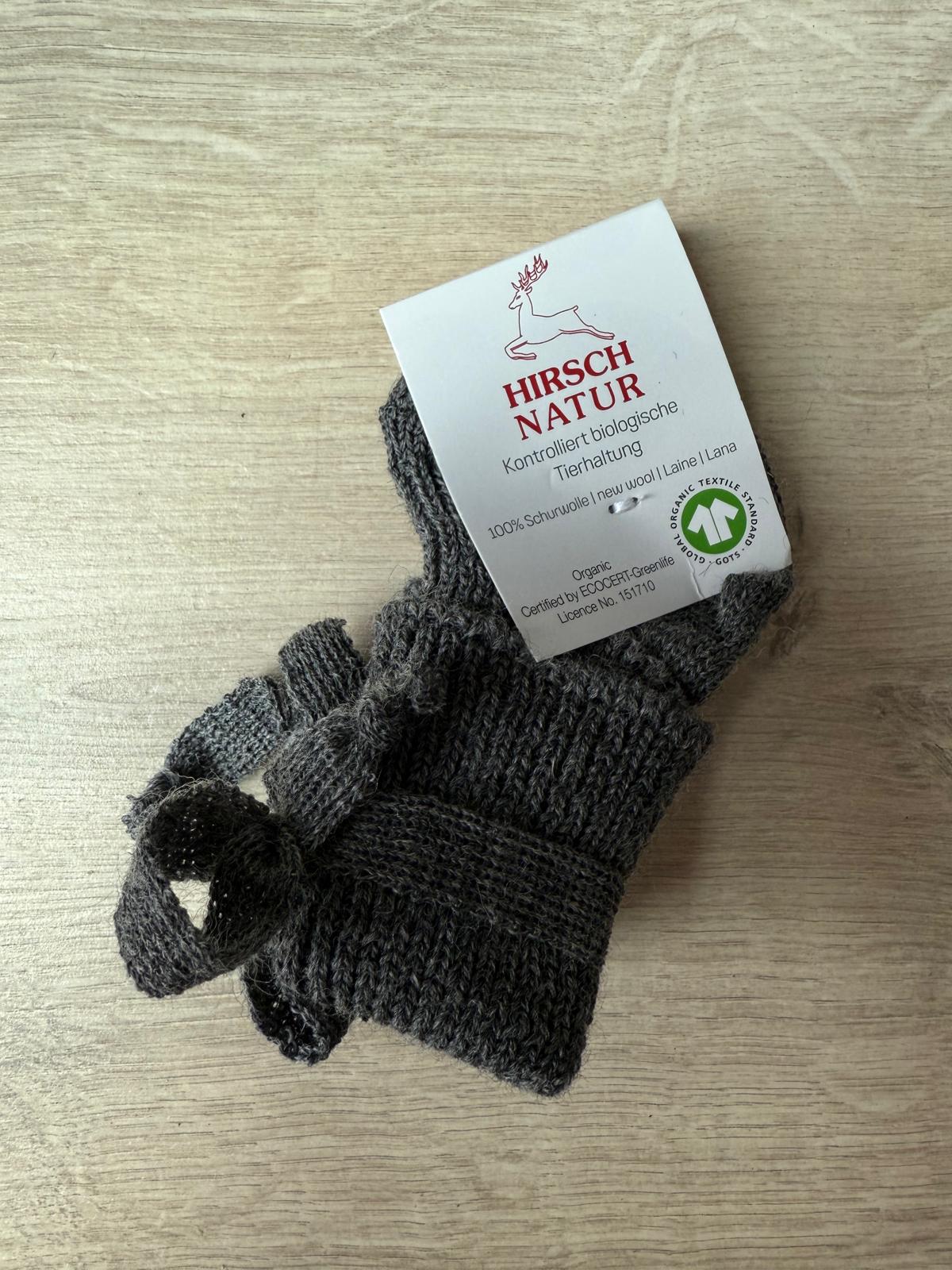 Hirsch Natur striksokjes - Antraciet