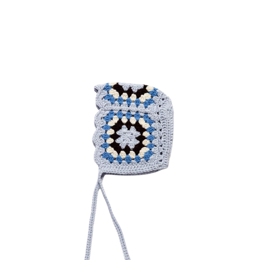YAARN granny square bonnet Cece - Seaside