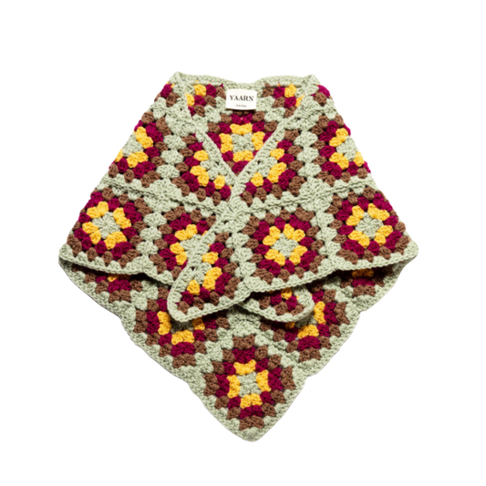 YAARN triangle shawl Rose - Sunburst