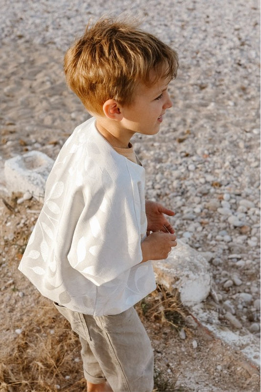 Floortje Elisabeth Ayla jasje kids - Angelic Off White - 3-4 jaar