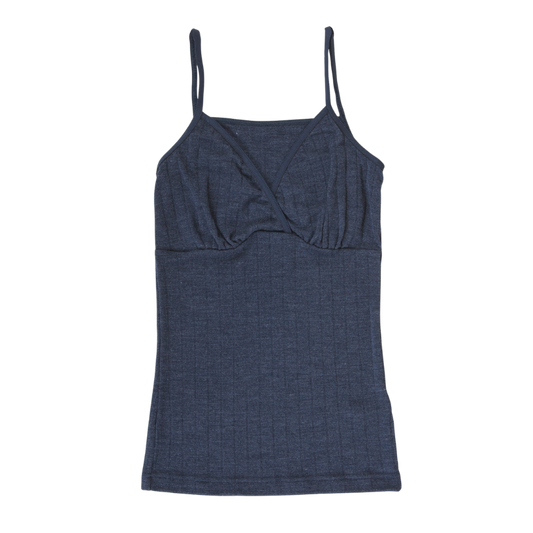 Joha Woll-/Seidenhemd Damen - Navy