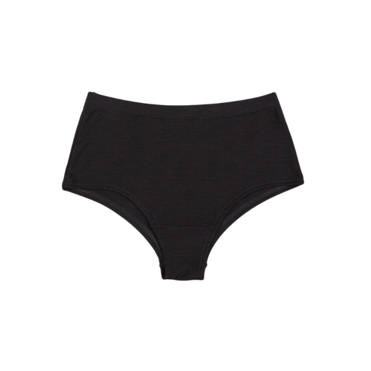 Joha Wolle/Seide Hipster Damen - Schwarz