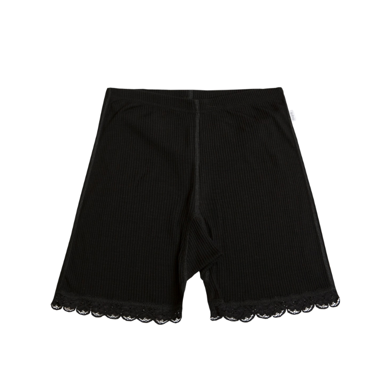 Joha wool/silk shorts rib women - Black
