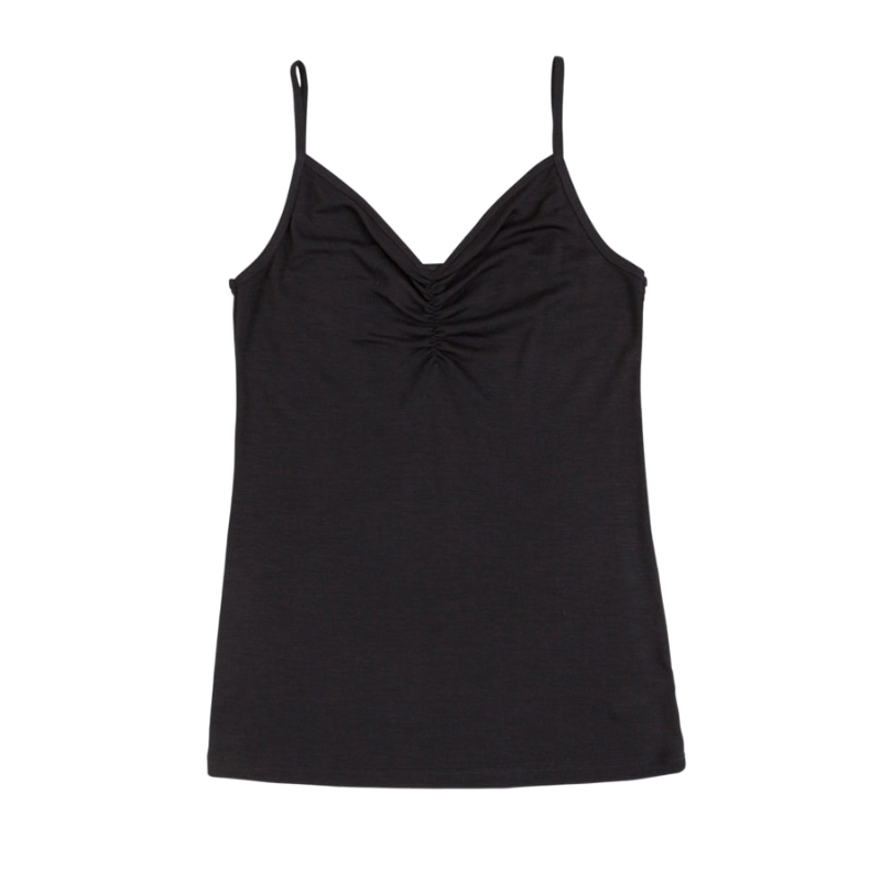 Joha Wolle/Seide Top Damen - Schwarz