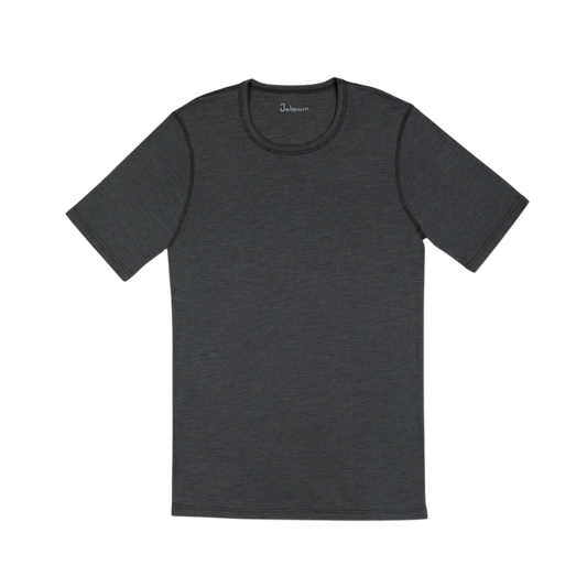 Joha Wolle/Seide T-Shirt Herren - Dunkelgrau