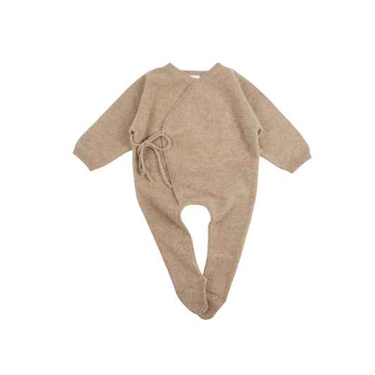 My Little Freckle Cashmere Babygrow - Oatmeal