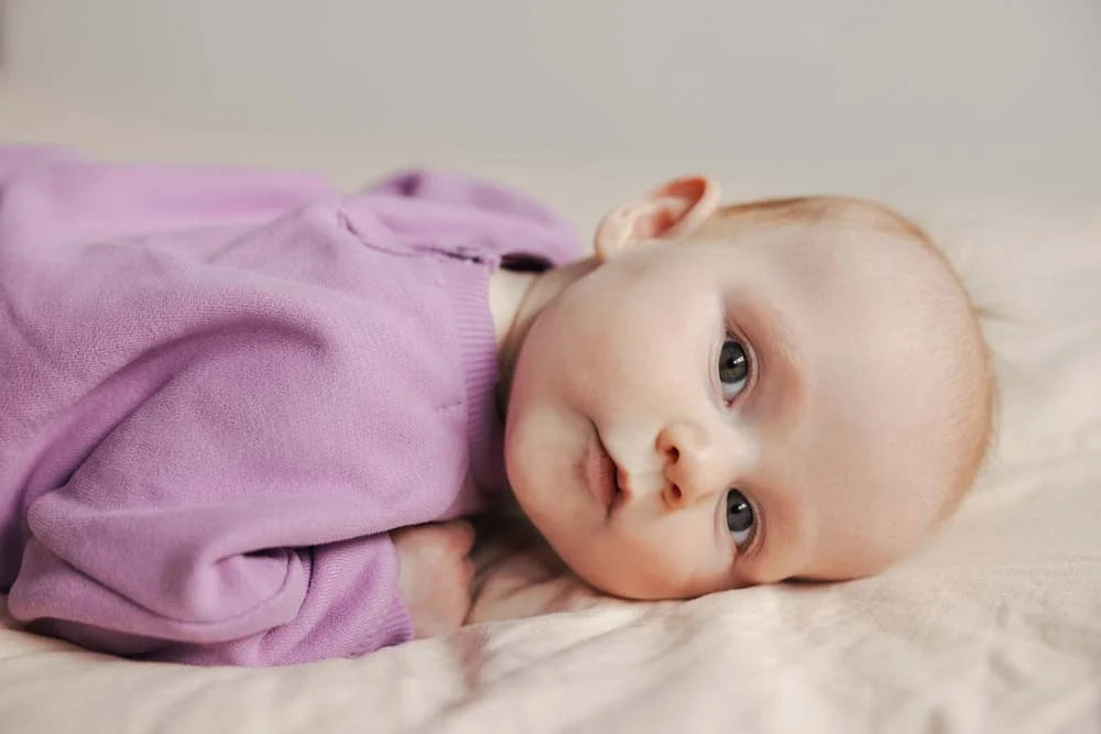 Phil & Phae chunky baby sweater bio katoen - Bright lilac